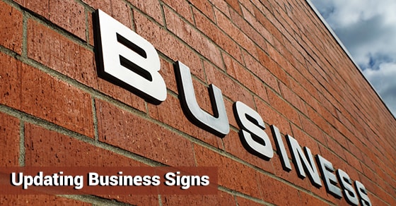 Updating Business Signs