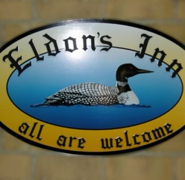 Digital vinyl sign for Eldon’s Inn