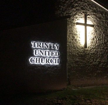 Trinity United Church Illuminated Channel Letter