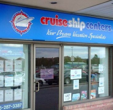 Cruiseship Centers sign