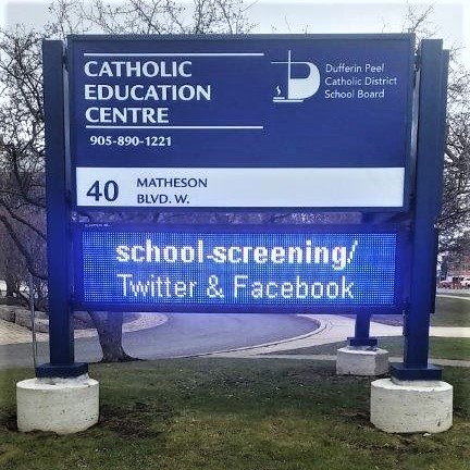 Catholic education centre School LED Sign