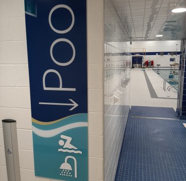 Morgan Pool directional sign