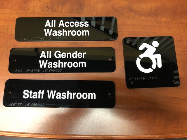 New Style signs accessibility signs