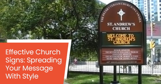 Effective church signs: Spreading your message with style