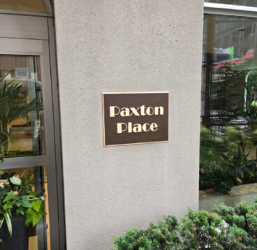 Paxton Place Bronze Plaque
