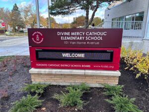 School page – Divine Mercy LED Based Pylon Sign-min