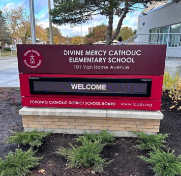 Divine Mercy LED Based Pylon Sign