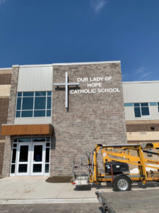 School Cross Wall Hanging