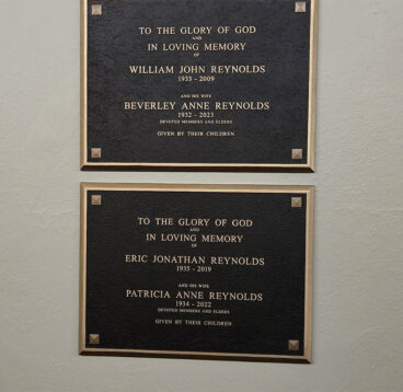 Memorial Plaques for Church