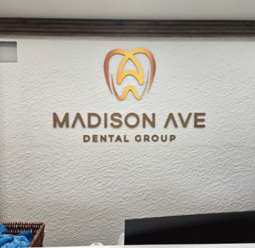 Dental reception sign
