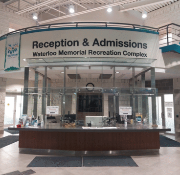 Reception admissions sign